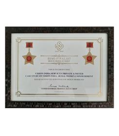 Rural Woman Empowerment to Vision India - Skoch Order Of Merit